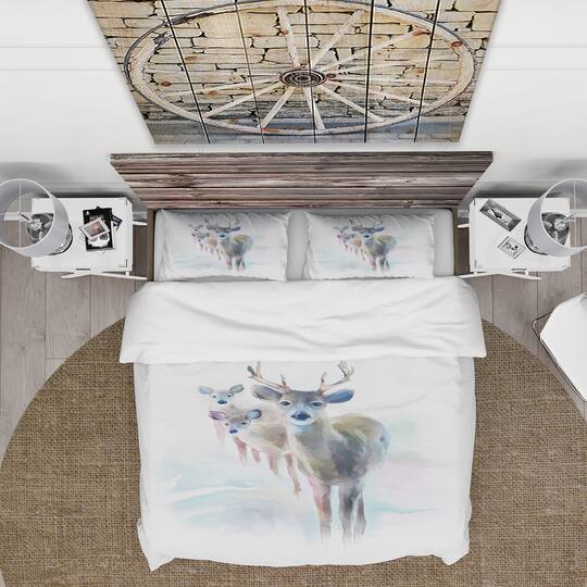 Designart 'Beautiful Deer With Big Horns